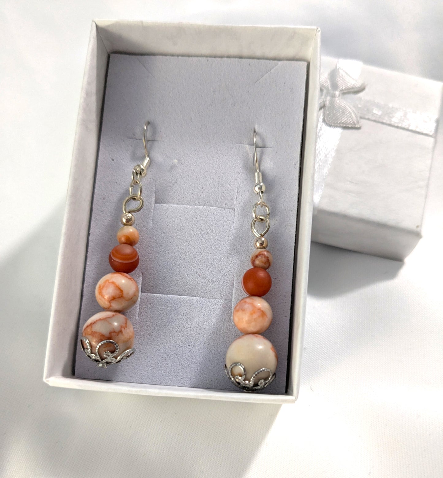 Red Line Jasper Earrings