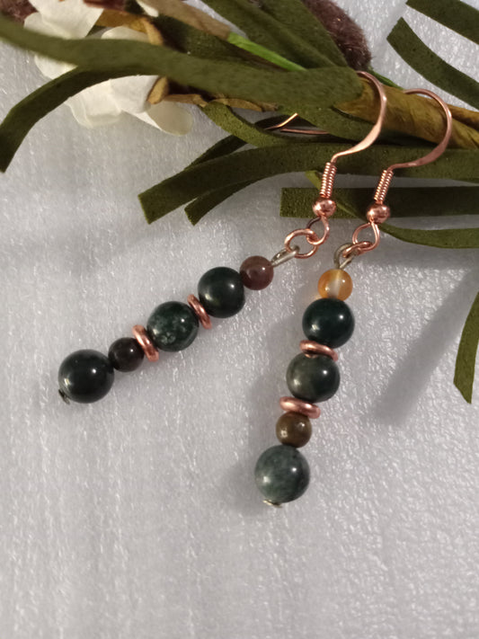 Natural Tourmaline Drop Earrings