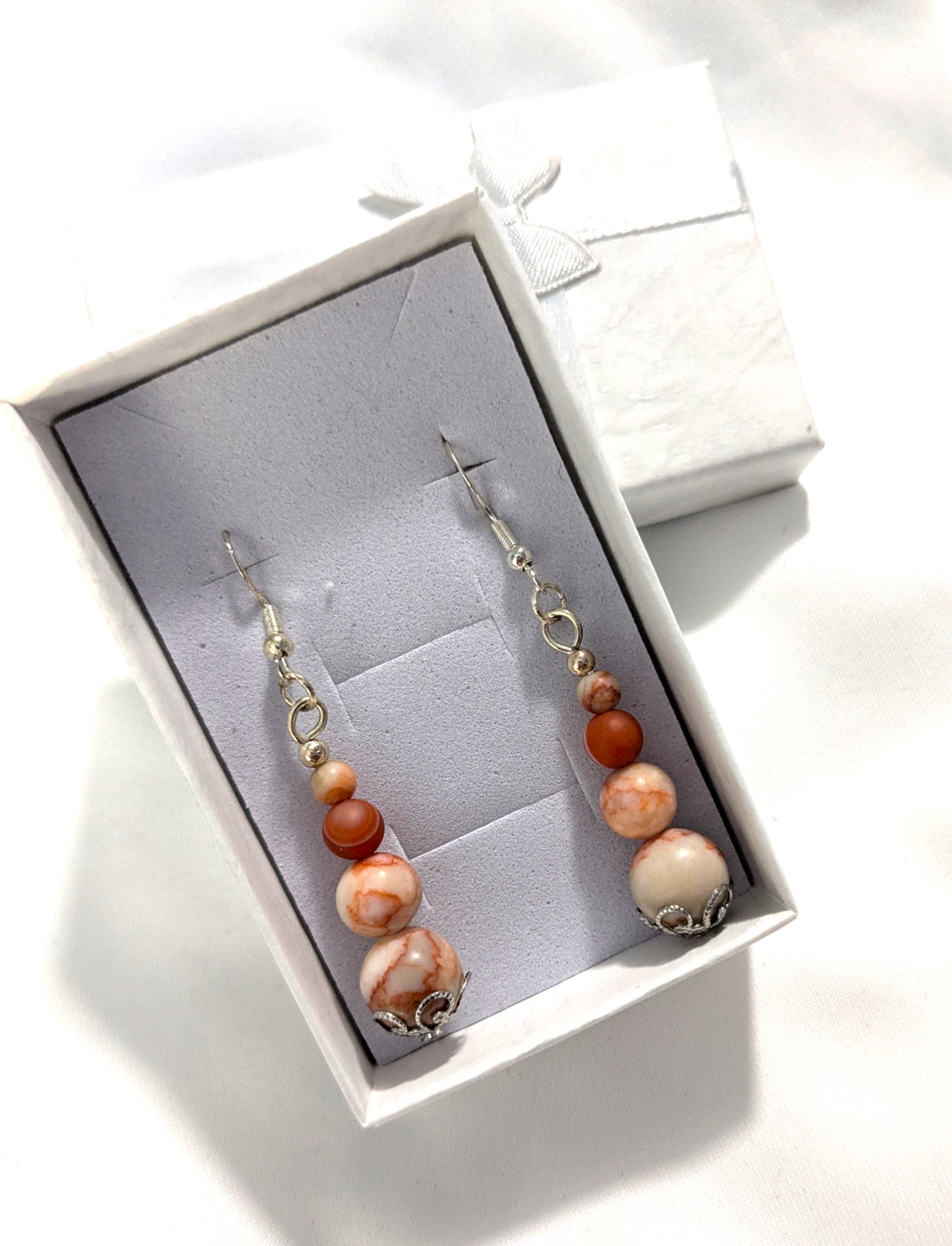 Red Line Jasper Earrings