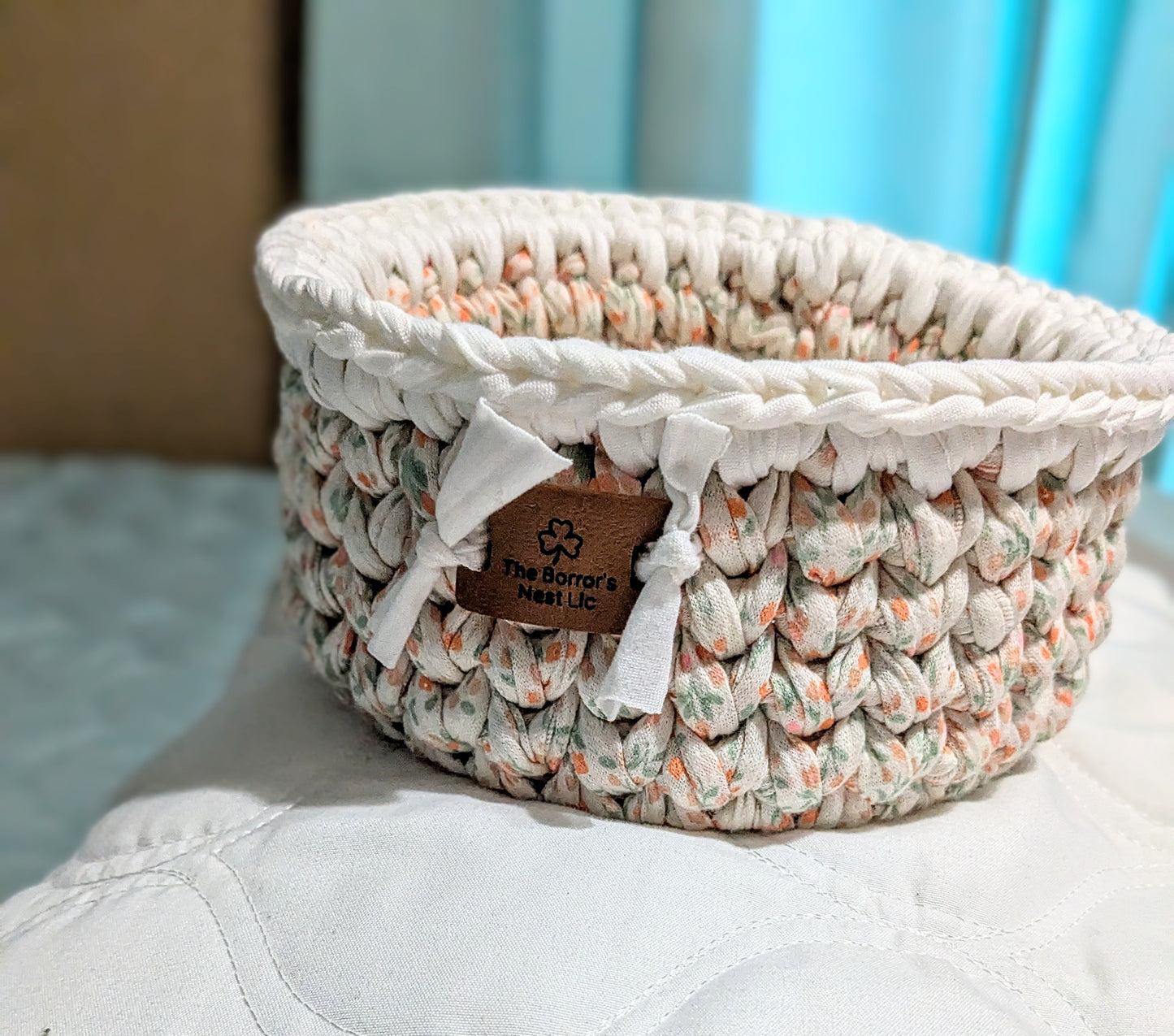 White Trimmed Basket