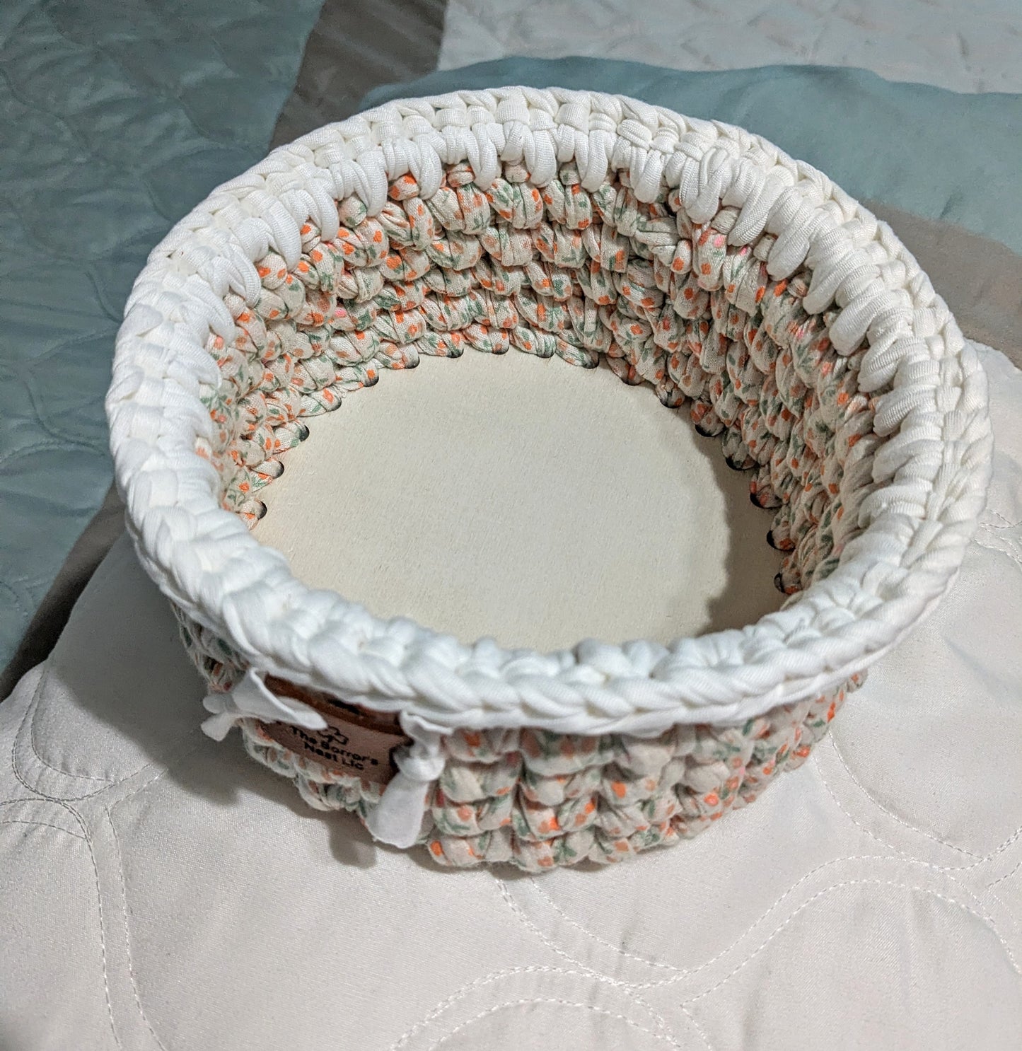 White Trimmed Basket