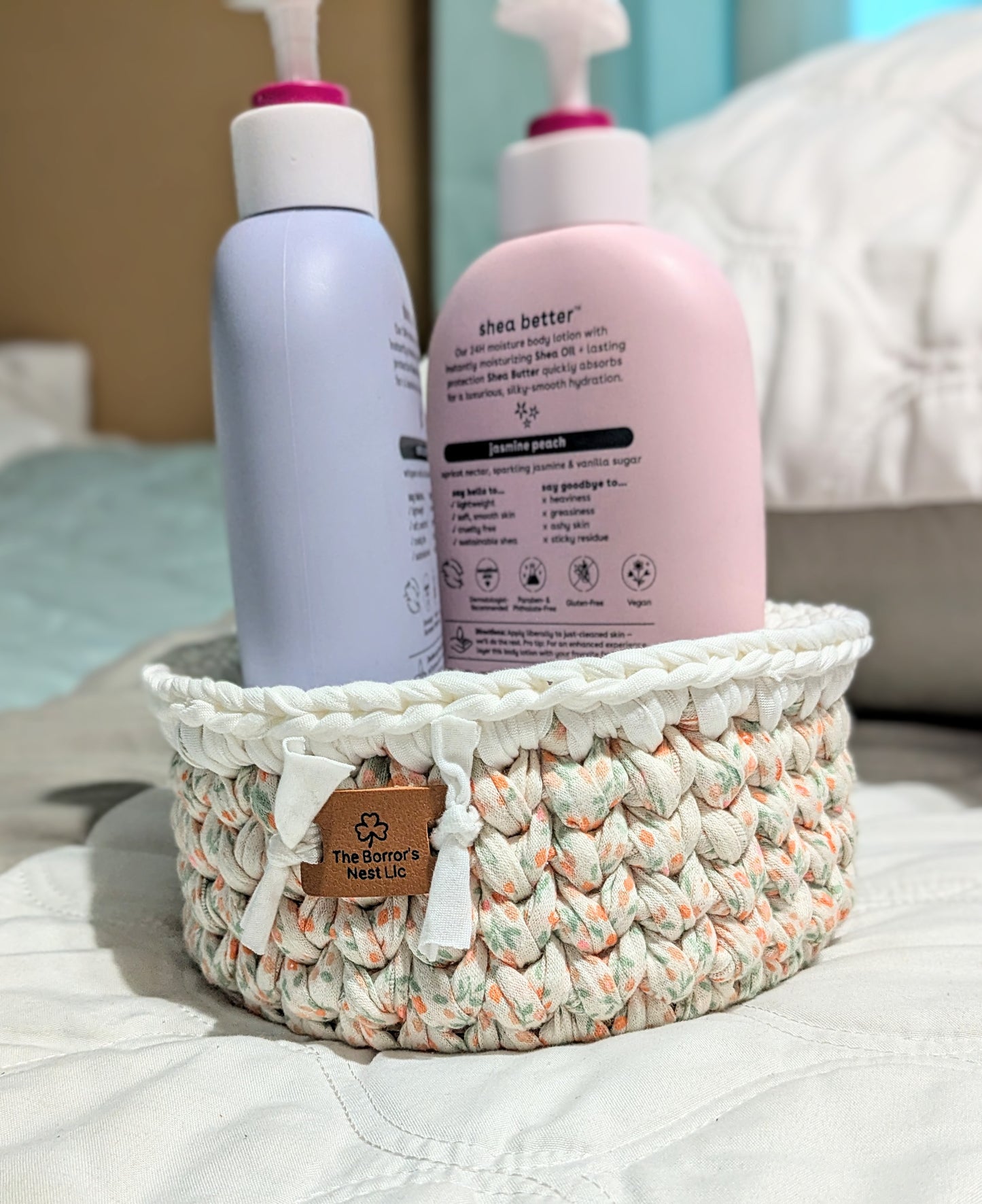 White Trimmed Basket