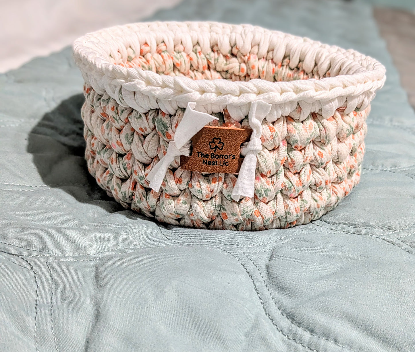 White Trimmed Basket